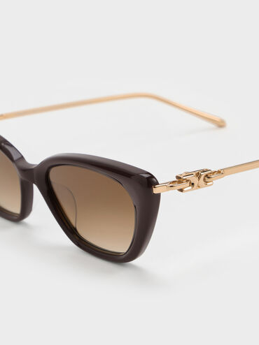 Adalyn Cat-Eye Sunglasses, Espresso Brown, hi-res