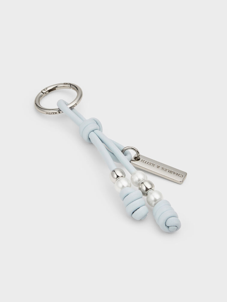 تعليقة خرز على حبل, أزرق باهت مائل للرمادي, hi-res