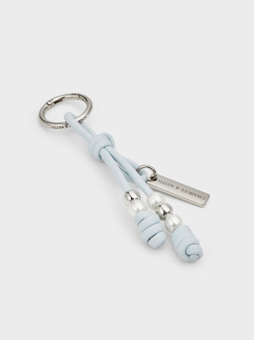 تعليقة خرز على حبل, أزرق باهت مائل للرمادي, hi-res