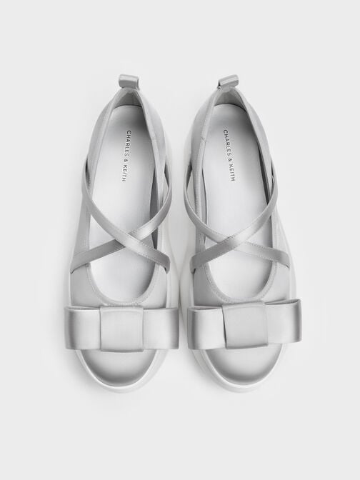 حذاء ماري جين برانتلي بنعل سميك, رمادي, hi-res