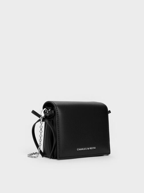 Hazel Bow Small Wallet, Noir, hi-res