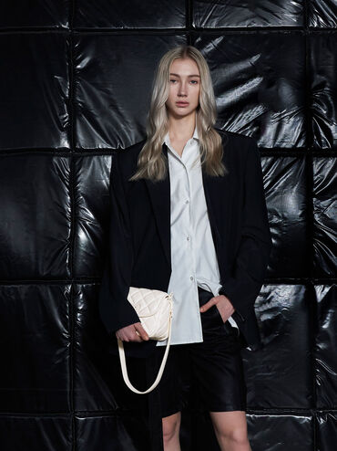 Cressida Quilted Crossbody Bag, Cream, hi-res