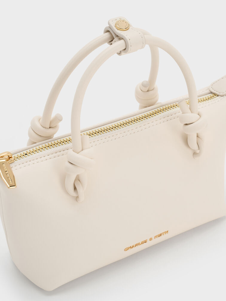 Sammie Knotted-Handle Tote Bag, Cream, hi-res