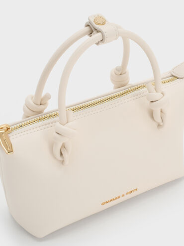 Sammie Knotted-Handle Tote Bag, Cream, hi-res