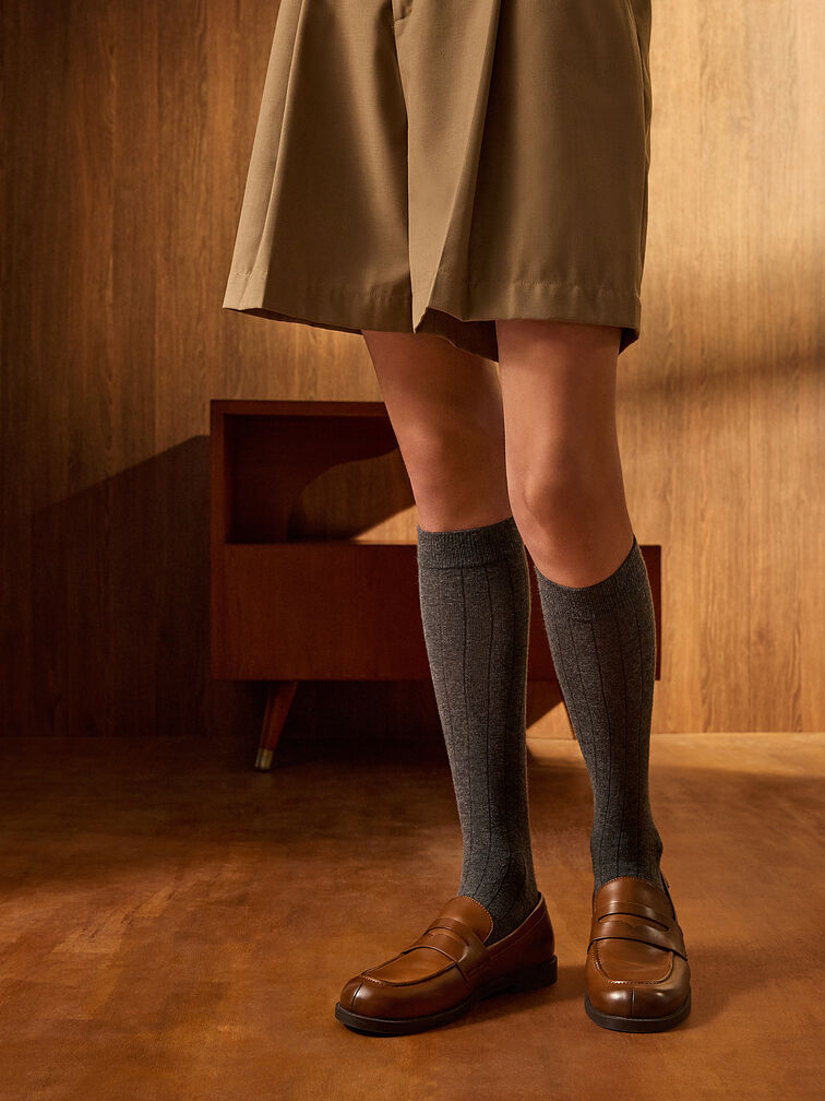 Arven Penny Loafers, Tan, hi-res
