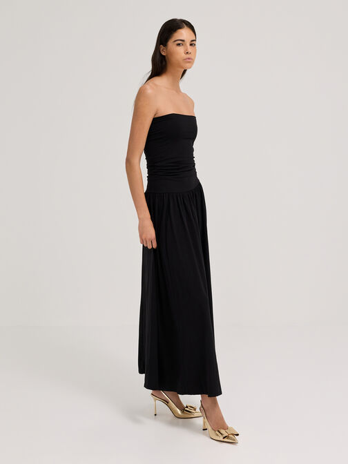 كعب بحزام خلفي ميتالك مع فيونكة, ذهبي, hi-res