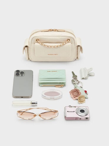 حقيبة كروسبودي "ديو" مبطنة, كريم, hi-res