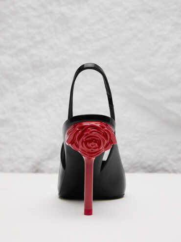 حذاء بكعب وحزام خلفي, صندوق أسود, hi-res