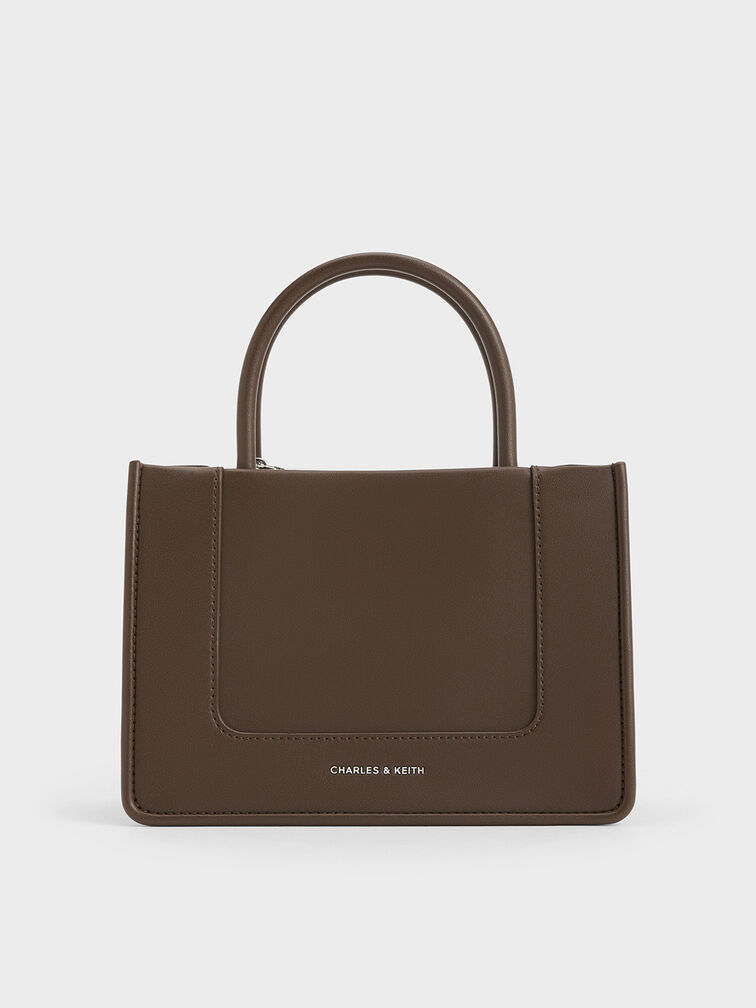 حقيبة توت صغيرة دايلا, بني داكن, hi-res