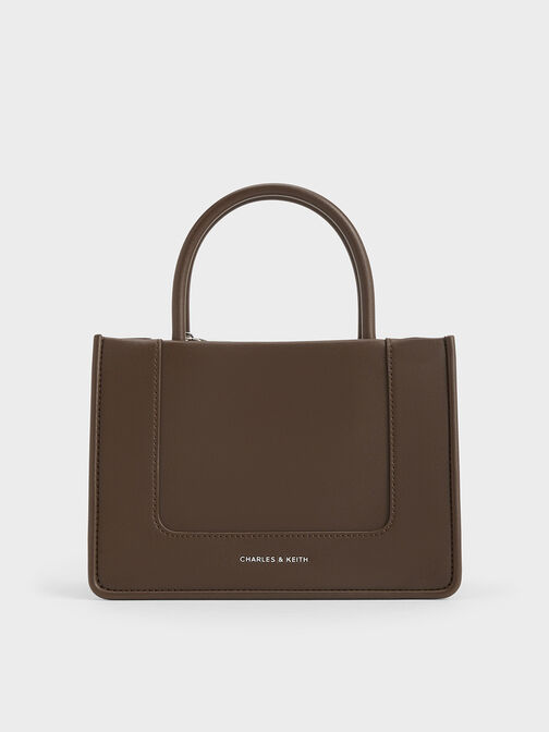 Mini Daylla Tote Bag, Dark Brown, hi-res
