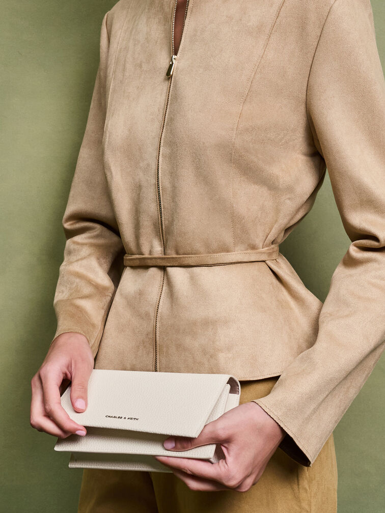 Beryl Long Wallet, Cream, hi-res