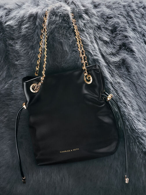 Arya Braided-Strap Double-Handle Crossbody Bag, Black, hi-res