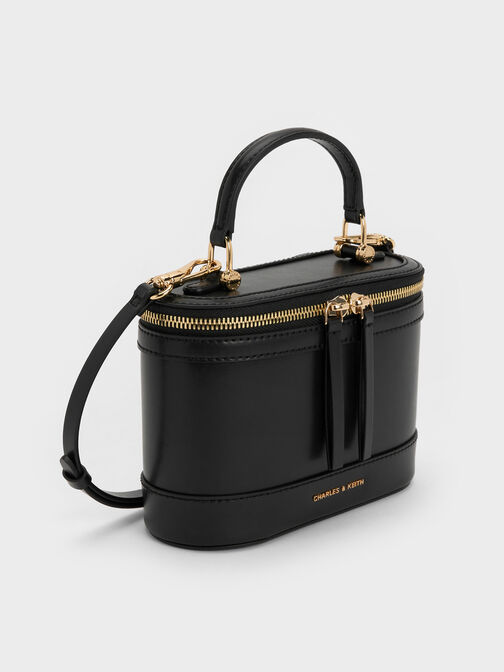 حقيبة مكياج بمقبض علوي من إينولا, أسود, hi-res