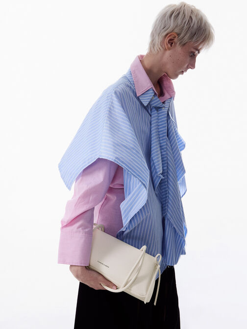 حقيبة كتف بفيونكة, Meringue White, hi-res