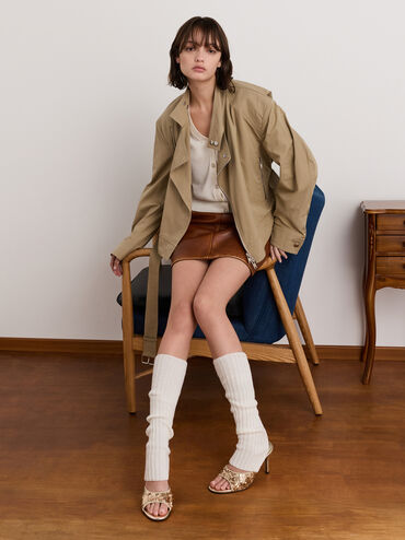 ميولز بكعب ستيليتو مزين بالترتر, ذهبي, hi-res