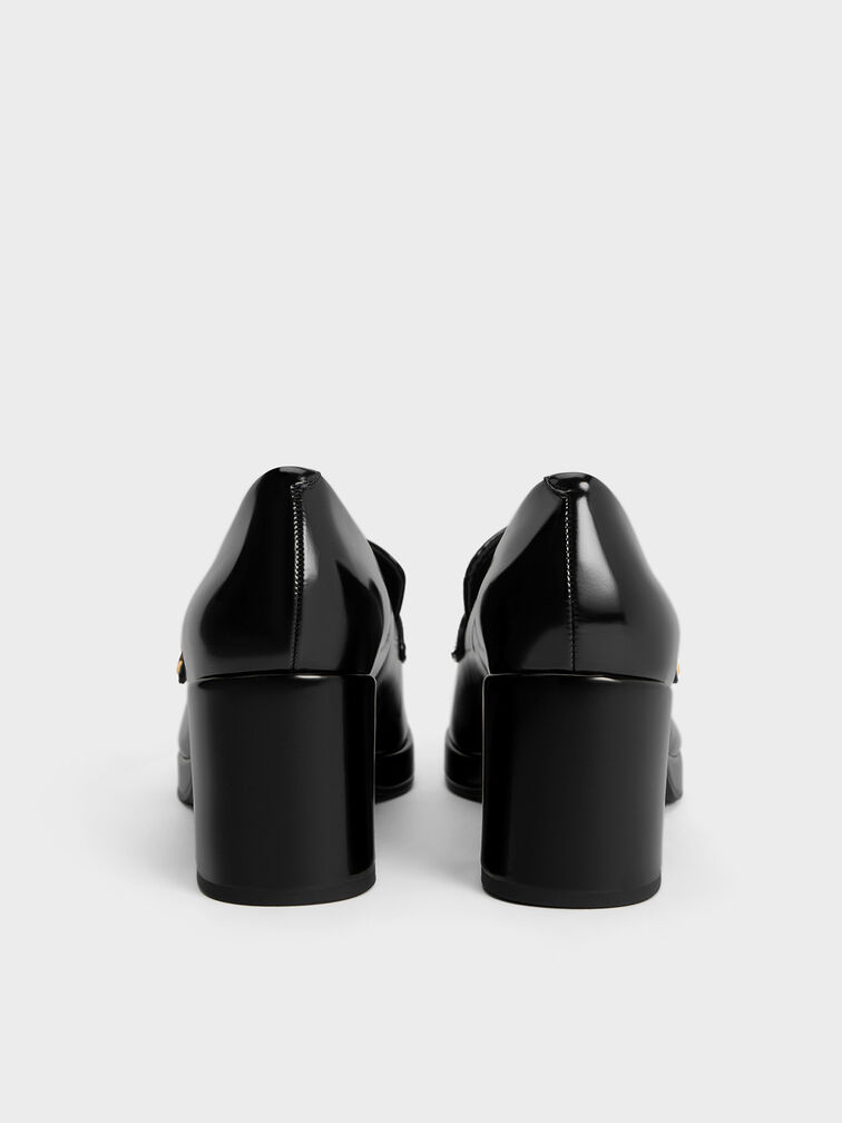 Hettie Metallic Accent Loafer Pumps, Black Boxed, hi-res