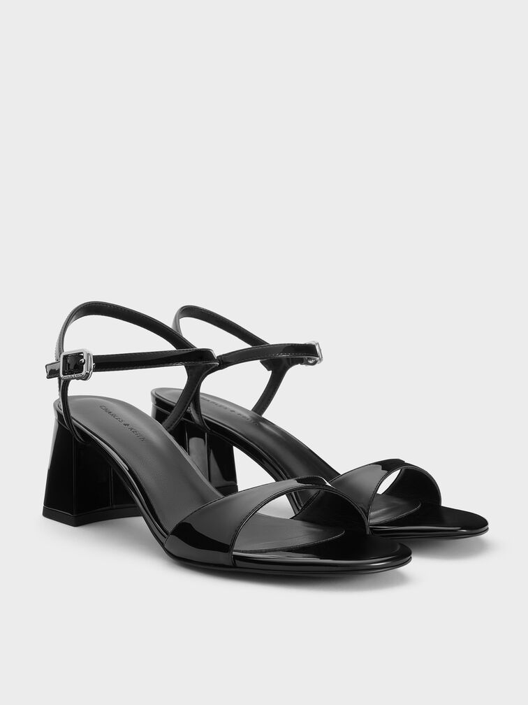 Betty Patent Block-Heel Sandals, Black Patent, hi-res