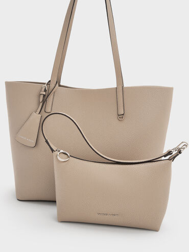Beryl Tote Bag, Taupe, hi-res