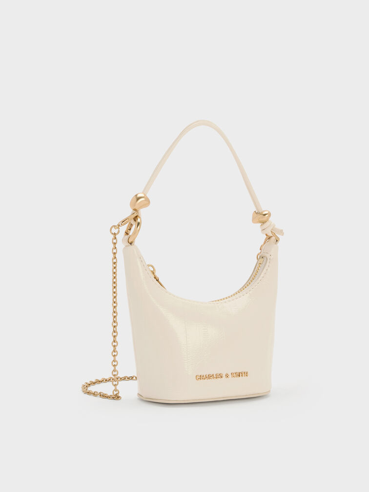 Micro Augustine Eel-Effect Bag, Cream, hi-res