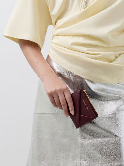 محفظة ميدوري بسحّاب, أحمر توتي فاخر, hi-res