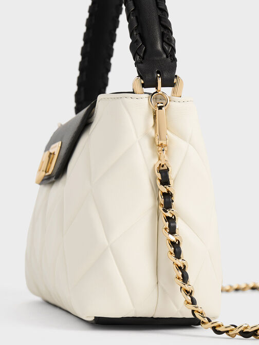 Arwen Quilted Top Handle Bag, Multi, hi-res