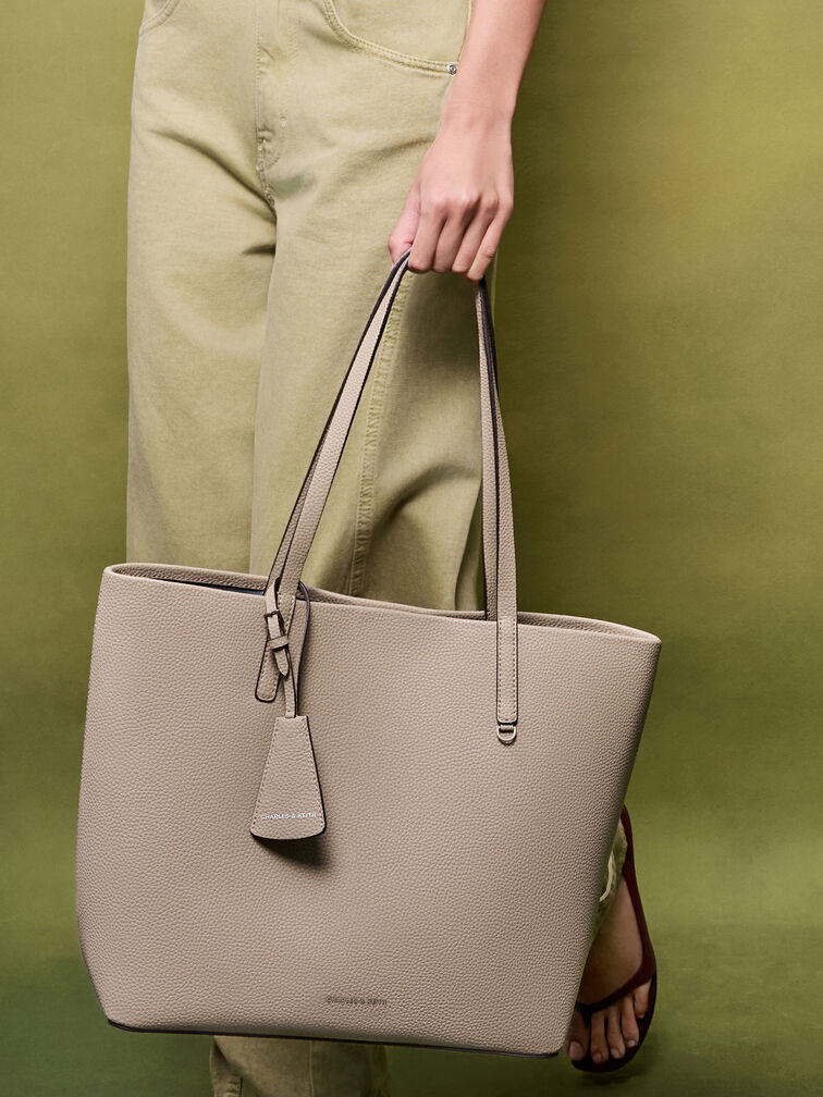 Beryl Tote Bag, Taupe, hi-res