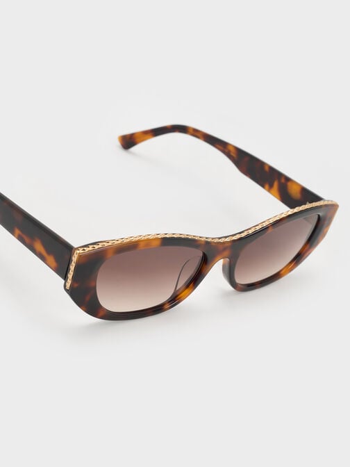 نظارات دينيرس إطار بتصميم عين القطة, لون صدفة السلحفاة, hi-res