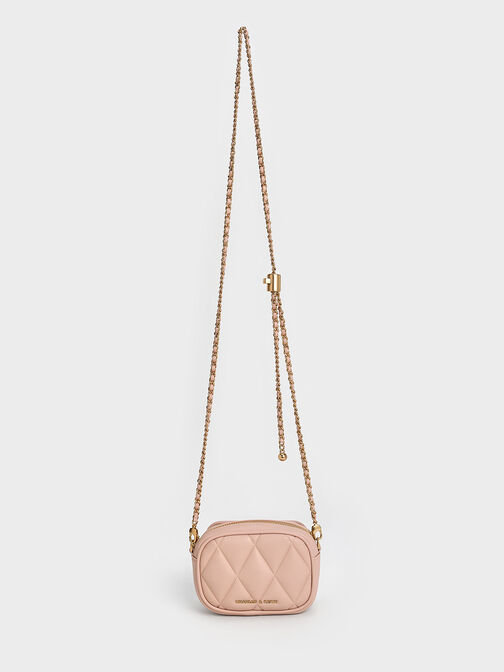Arwen Quilted Mini Bag, Light Pink, hi-res