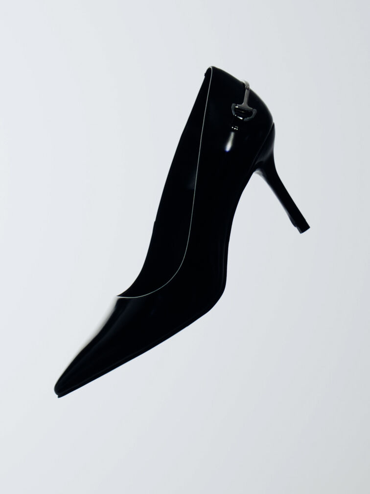 حذاء بكعب إيرينا ميتاليك ومقدمة مدببة, صندوق أسود, hi-res