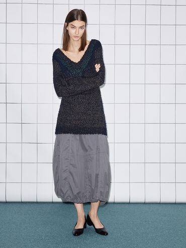 Kleo Patent Contrast Cap-Toe Pumps, Black, hi-res