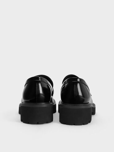 لوفر بلاتفورم بإكسسوار معدني, صندوق أسود, hi-res