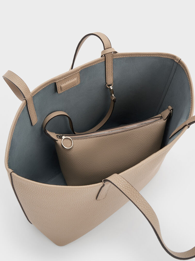 Beryl Tote Bag, Taupe, hi-res
