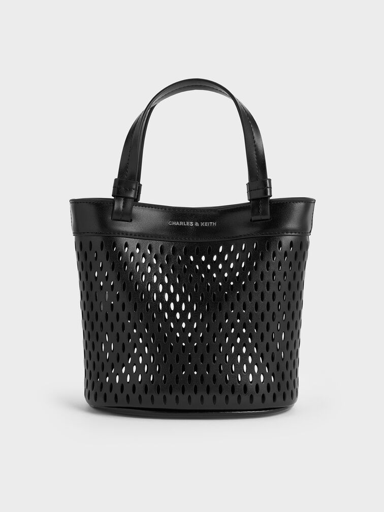 شنطة توت جونو مثقبة, أسود كلاسيكي, hi-res