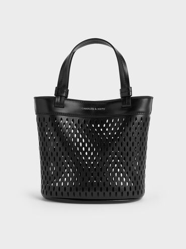 شنطة توت جونو مثقبة, أسود كلاسيكي, hi-res