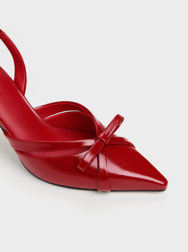 Kaleen Slingback Stilettos, Red, hi-res
