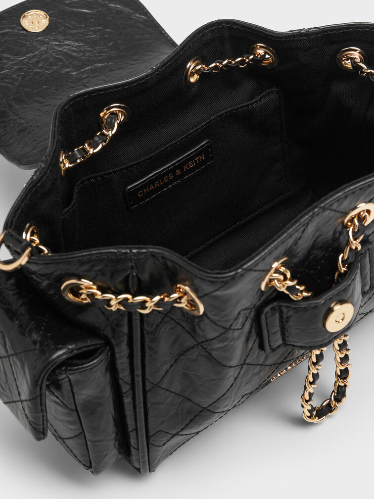 حقيبة ظهر مبطنة, أسود, hi-res