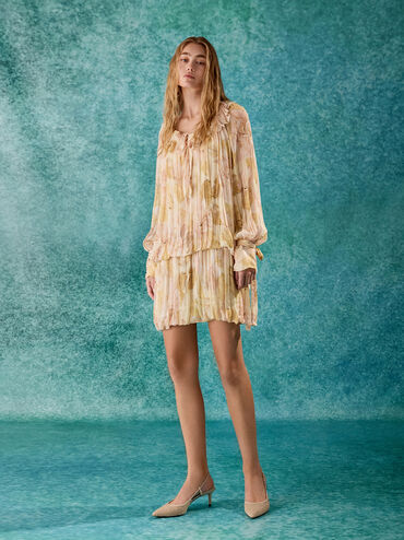 حذاء رافيا بكعب سلينجباك ومقدمة مدببة, تاوب, hi-res