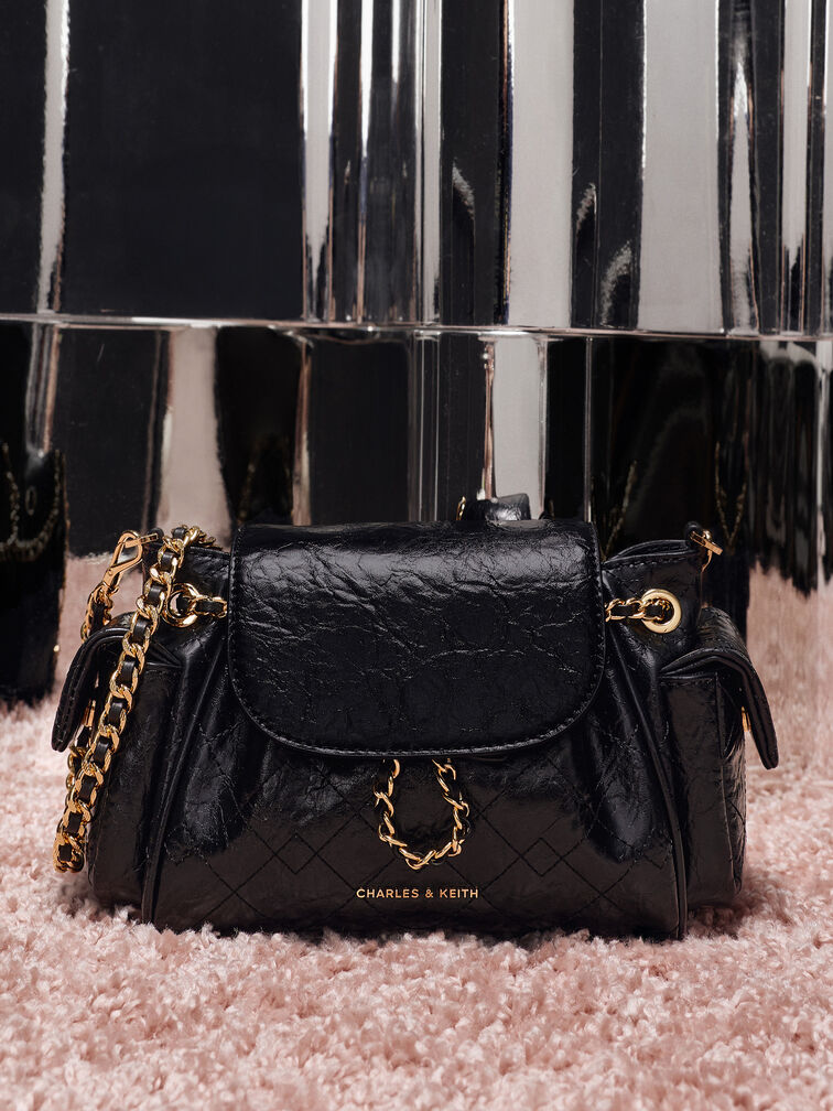 حقيبة ظهر مبطنة, أسود, hi-res