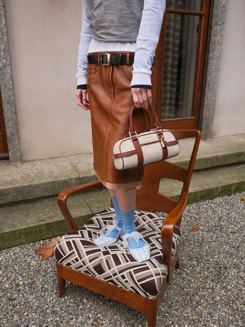 Scottie Canvas Bowling Bag, Brick, hi-res