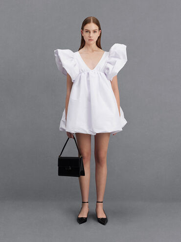 حقيبة كتف مصنوعة من الجلد, أسود, hi-res