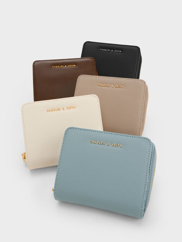 Finley Zip-Around Small Wallet, Noir, hi-res