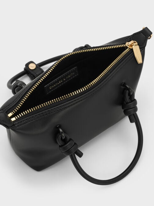 Sammie Knotted-Handle Tote Bag, Black, hi-res
