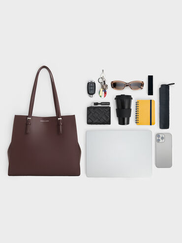 Sansa Tote Bag, Plum, hi-res