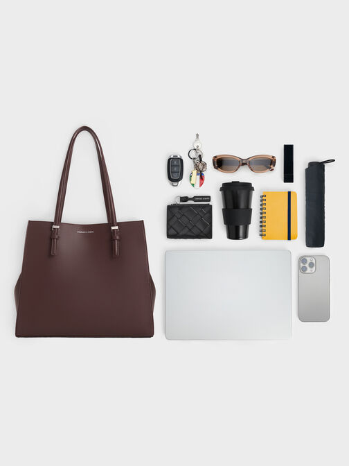 Sansa Tote Bag, Plum, hi-res