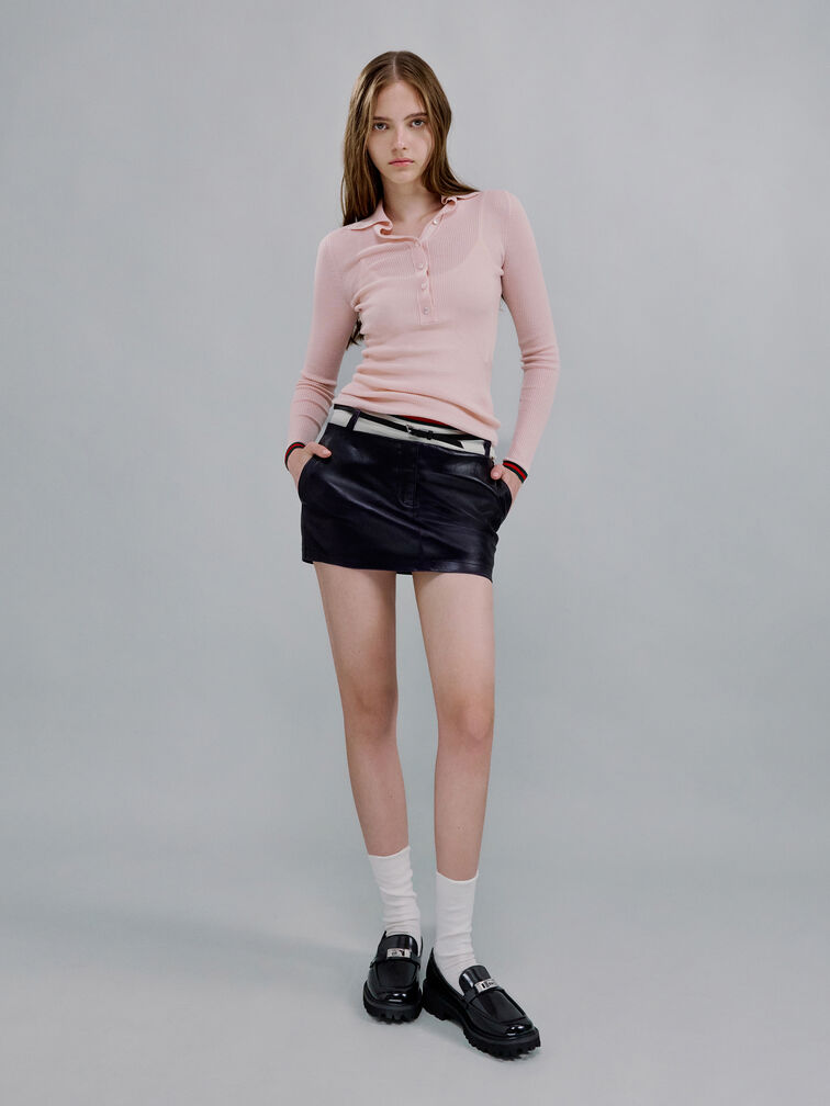 لوفر بلاتفورم بإكسسوار معدني, صندوق أسود, hi-res