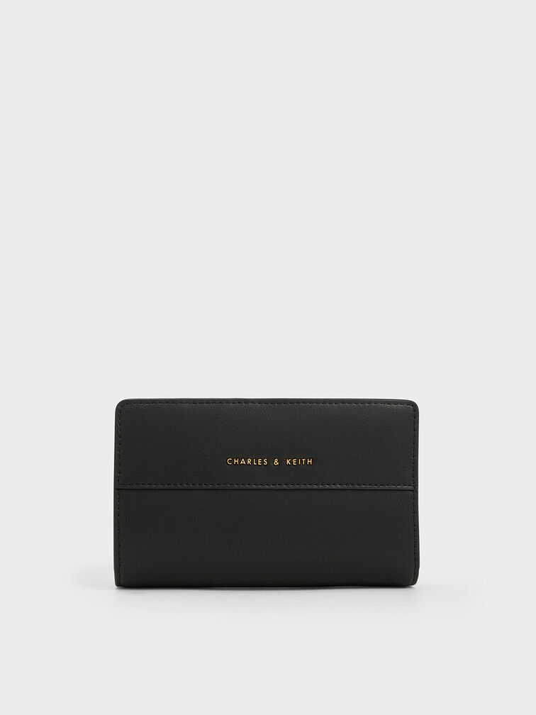 Cadence Top-Zip Wallet, Black, hi-res