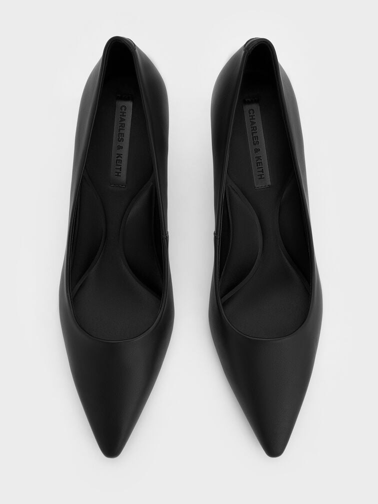 حذاء إيمي بمقدمة مدببة وكعب القطة لأناقة تناسب كل إطلالة, أسود, hi-res