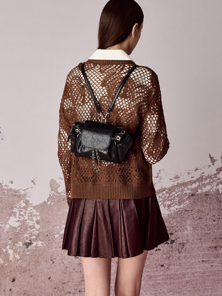 حقيبة ظهر مبطنة, أسود, hi-res