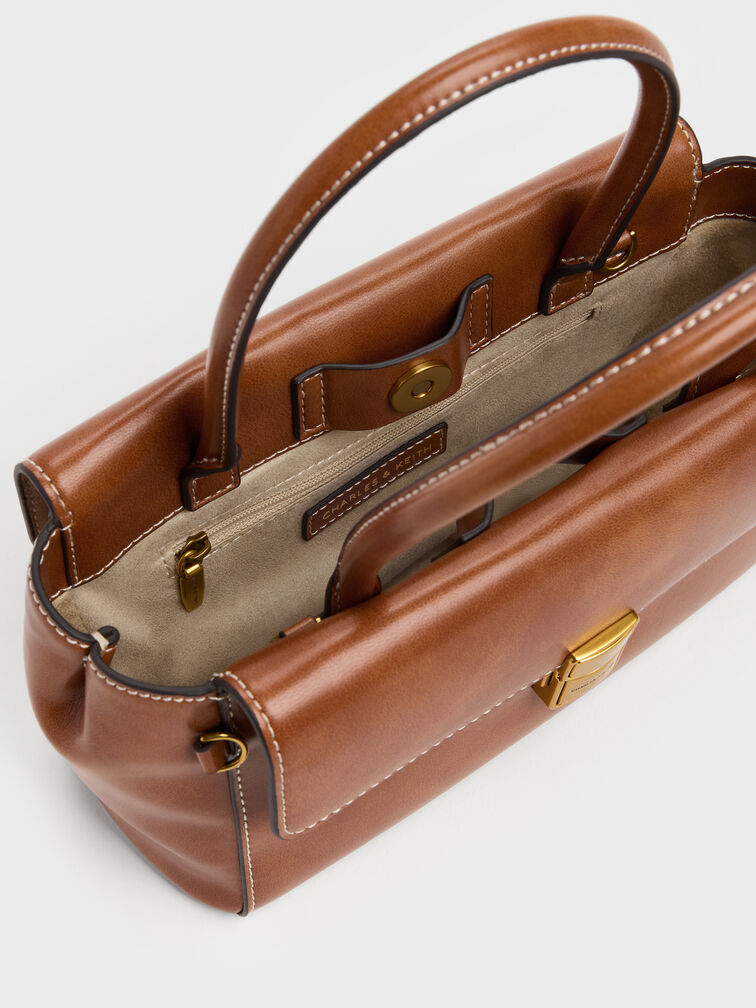 شنطة توت أيسلين بسلسلة حبل, بني فاتح ممزّق, hi-res