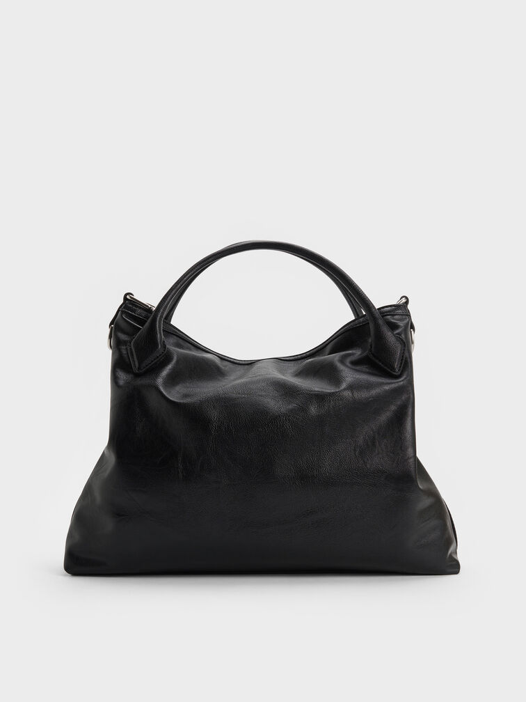 حقيبة دلفينا ذات السلسلة, أسود كلاسيكي, hi-res